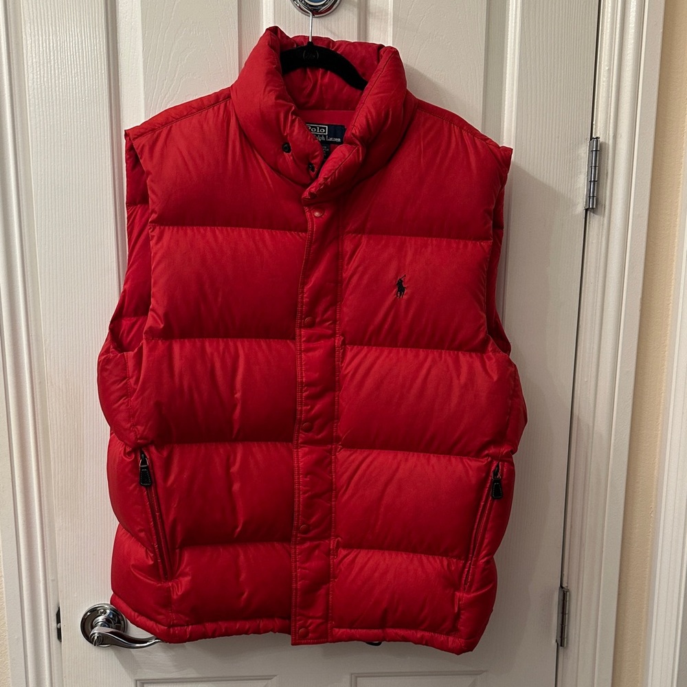 Polo Ralph Lauren Men's Bold Red Puffer Vest